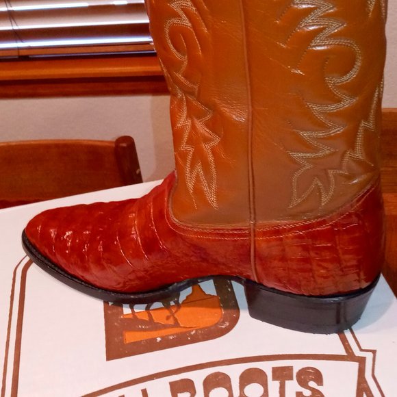 Mexican made Alligator Boots  USA  size 11 worn once main image 5